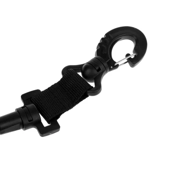 

Coiled Spiral Diving Lanyard Strap Scuba Dive Camera Torch Keeper With Clip