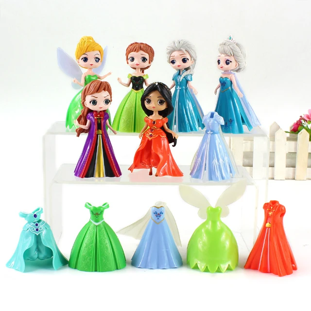 4 Disney Princess Plush Dolls 14 - 16 Elsa Anna Jasmine & Rapunzel