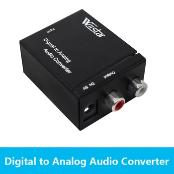 

Optical Digital Stereo Audio SPDIF Toslink Coaxial Signal To Analog Converter DAC Jack 2*RCA Amplifier Decoder Adapter