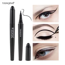 YANQINA Водостойкий карандаш для глаз макияж глаз Стойкий черный жидкий подводка для глаз карандаш кошачий глаз макияж Косметические подводки для глаз чернила