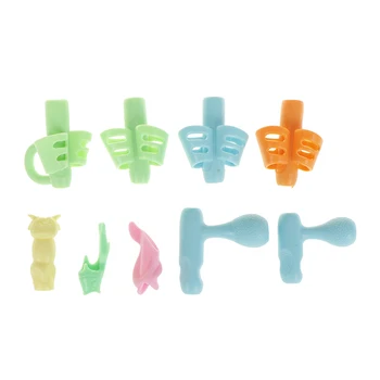 

8Pcs/set Multi-Style Plastic Pen Holder Children Students Pen Writing Aid Grip Posture Correction Tools