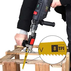 Lames de scie alternatives à dents fines, 24 pièces, efficace, bi métal, pour la coupe du bois et du métal, 6 pouces/9 pouces 