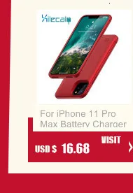 Для iphone 11 6000 мАч чехол с аккумулятором s для iphone 11 Pro Max чехол с зарядным устройством ультра тонкий противоударный внешний аккумулятор чехол для iphone 11 Pro