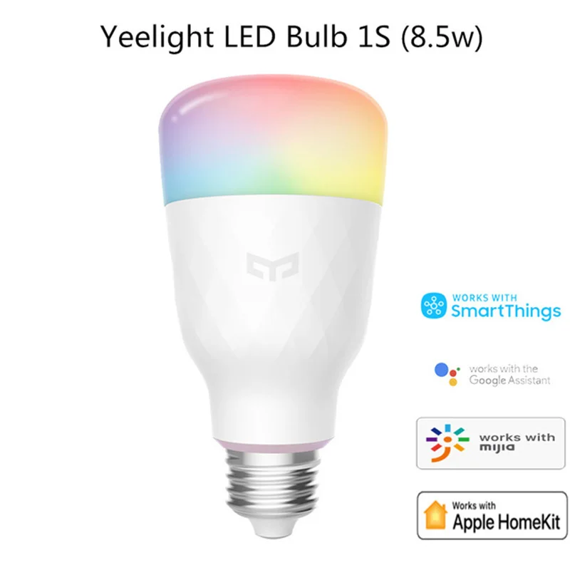 Yeelight 1S YLDP13YL Smart LED Bulb Colorful 800 Lumens 8.5W E27 Lemon Lamp For Home App White/RGB | Электроника