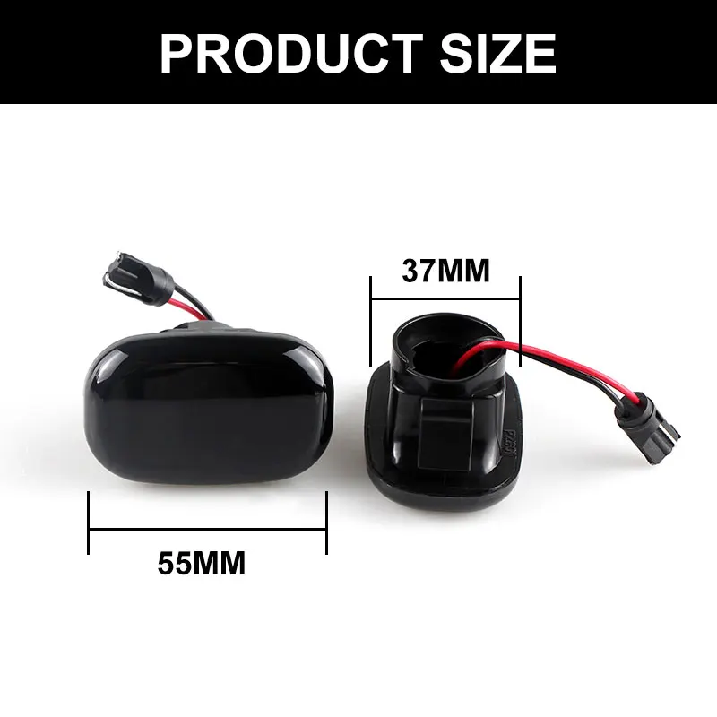 テヨン SIGNAL メモカ18枚 Sequential Flashing LED Turn Signal Side Marker Light For
