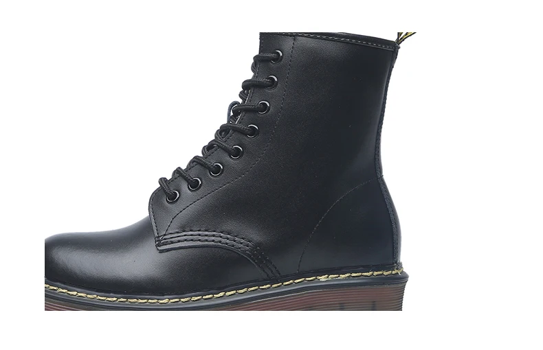 Осенне-зимние ботинки на платформе и толстом каблуке; модные кожаные ботинки на меху с круглым носком на шнуровке; женская обувь; женские ботинки; ботильоны; botas mujer