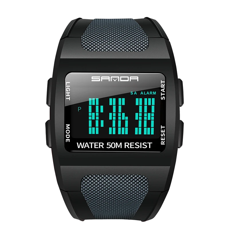 

Men's Digital Display Sports Watch Fashion Simple Male 5Bar Waterproof LED Electronic Wristwatch Reloj Hombre Boy Gift Clock