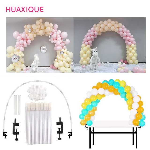 Kit d'Arche à Ballons Réglable, Support en Colonne pour Table, Accessoires  de Décoration à monter soi-même, idéale pour Fête d'Anniversaire, Mariage  et Annonce Prénatale - AliExpress