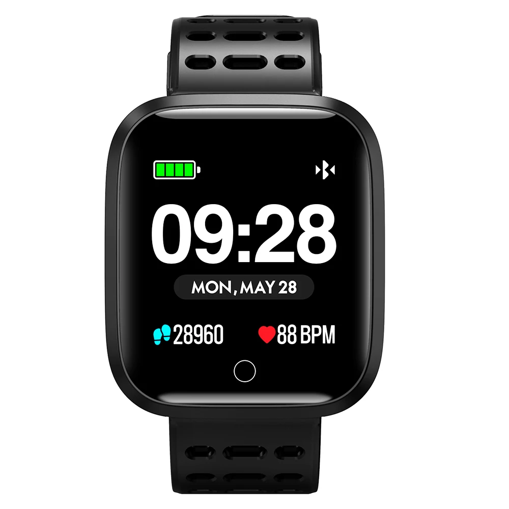 Lenovo black E1 SmartWatch мужские сенсорные 5atm водонепроницаемые Bluetooth спортивные часы с