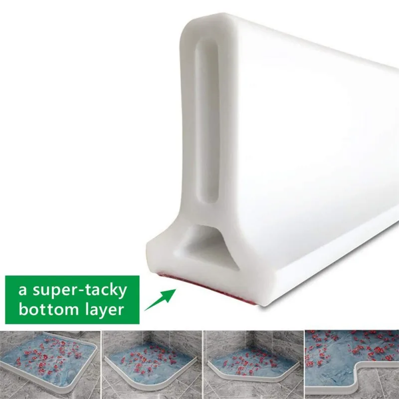 Bathroom Water Stopper Flood Barrier Rubber Dam Silicon Water Blocker Dry and Wet Separation Home Improve Dropshiping