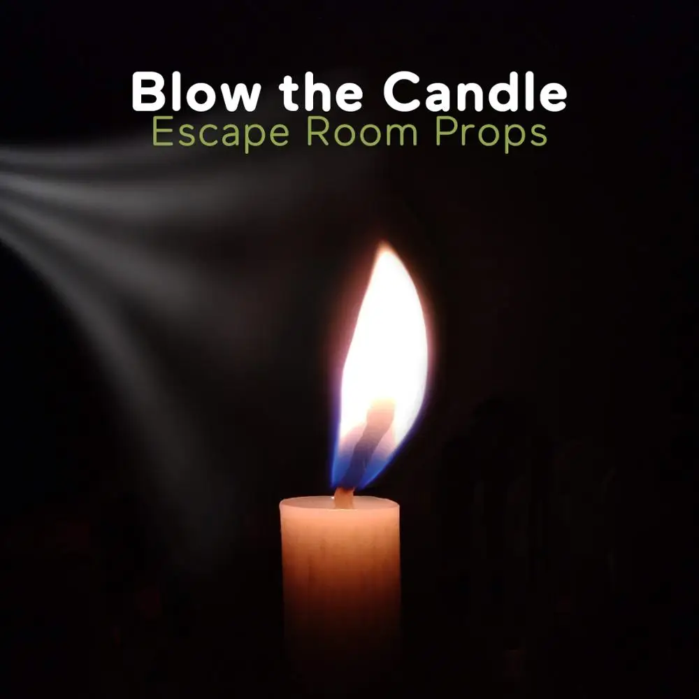 

BearHoHo Candle Props Room Escape Blow Unlock 12V Magnet Lock Game Make Puzzle Chamber Adventure Escape Room Playing