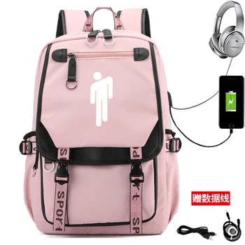 

Waterproof Multifunction Billie Eilis Backpack Capacity Laptop Usb Charging School Bag Business Outdoor Travel Mochila