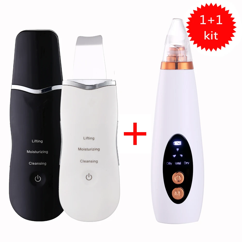 

Ultrasonic Skin Scrubber Blackhead Remover Deep Face Cleaning Machine Peeling Shovel Facial Pore Cleaner Face Skin Scrubber