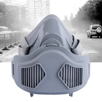 

1Set Dustproof Mouth Mask Respirator Anti Gas Dust Protective Face Mask Cover Filter Cotton for Industrial Mining Use