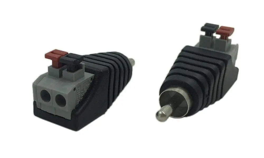 Динамик Phono RCA папа 2 Винтовые клеммные полосы аудио видео пружинный пресс тип Balum