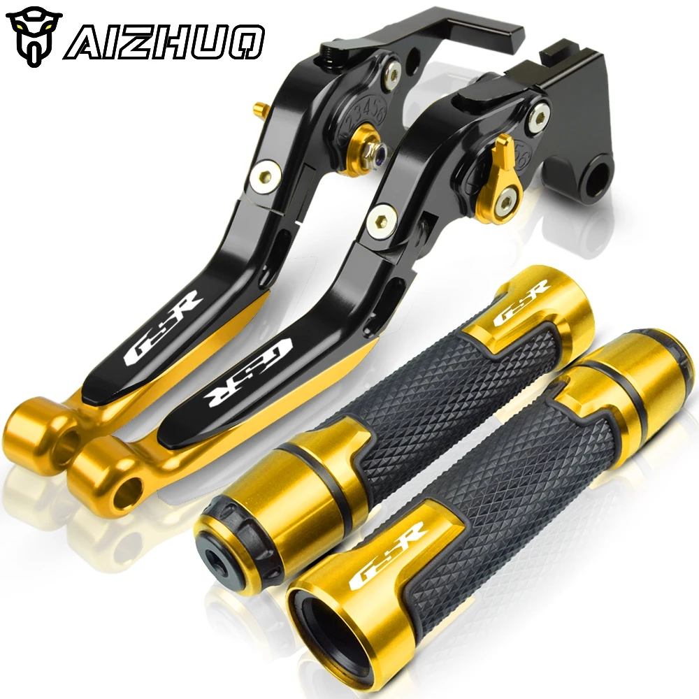 gold3 Для SUZUKI GSR 400 2008-2012 GSR 600 2006-2011 GSR 750 2011- мотоциклетные тормоза рычаги сцепления ручки конец - Цвет: gold3