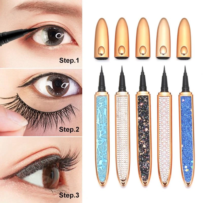 Eyelash Glue Eyeliner Pen Lash Glue Pen Black Eyeliner Lash Glue