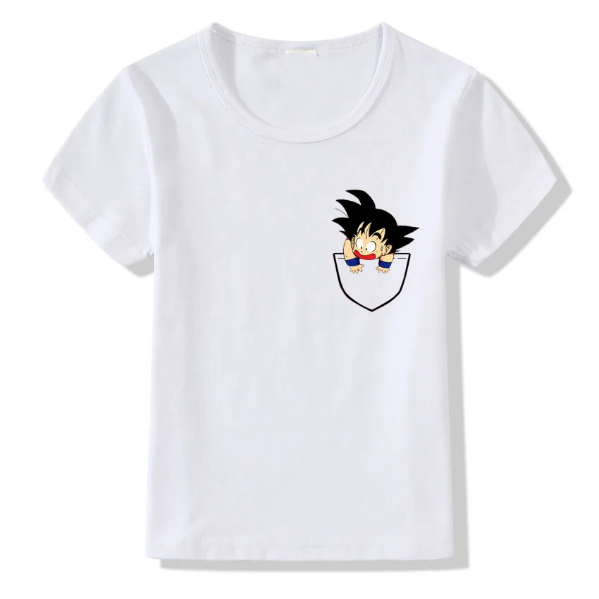 Cool Dragon Ball Cartoon T shirt Funny T-shirt Casual Short Sleeve Cotton Tshirt Kids CT-2083