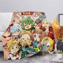 CLOOCL Anime The Seven morali peccato coperta di flanella stampa 3D coperta regali di natale coperta da Picnic copriletto trapunte da letto