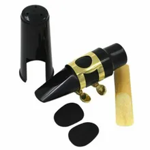 

1set Saxophone Mouthpiece+Clip+Clip Cap+Reed+Dental Pad For Sax Musical Instrument Woodwind Instruments Parts Accessories