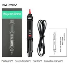 Mini multimètre numérique intelligent de Type stylo, testeur d'électricien portatif avec ligne zéro NCV et mesure de séquence de Phase en direct
