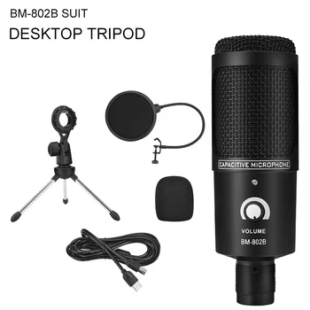 

192khz/24bit High Sampling Rate Usb Desktop Microphone Computer Live Broadcast Condenser Microphone Game Voice Microphone