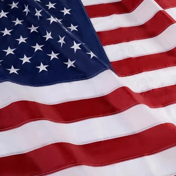 

5x8 Ft USA NYLON EMBROIDERED STARS SEWN STRIPES AMERICAN US FLAG