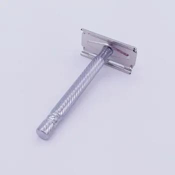 

1pcs Stainless Steel Classic Safety Short Handle Razor Double Edge Mens Shaving Razor Gift Cure Handle