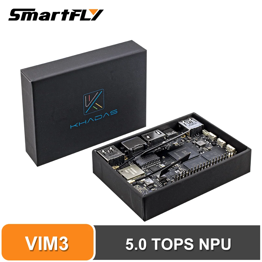 Günstig Khadas VIM3 single board computer Amlogic A311D Mit 5,0 TOPS NPU AI tensorflow x4 Cortex A73 x2 A53 Kerne SBC android linux