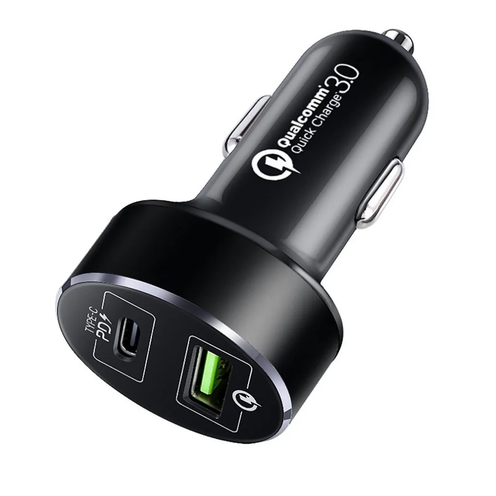 Быстрая зарядка 3,0 USB Автомобильное зарядное устройство для Xiaomi huawei супер зарядка QC 3,0 быстрая PD USB C автомобильное зарядное устройство для телефона