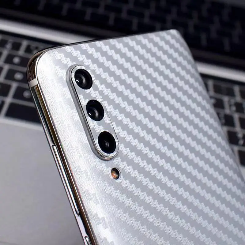 10 шт./лот для xiaomi mi cc9 3D Градиент углеродного волокна полное заднее покрытие наклейка защитная пленка
