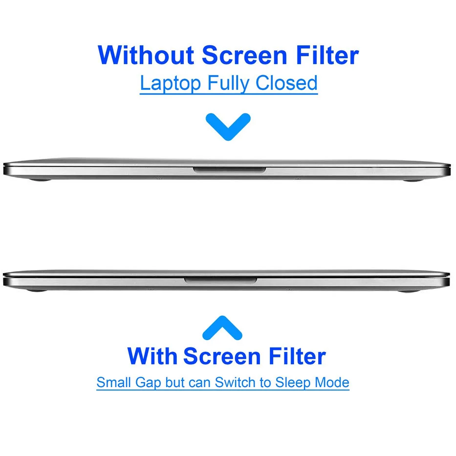 Легко установить фильтр конфиденциальности Экран Защитная пленка для MacBook Pro 13,3 дюймов с сенсорной панелью