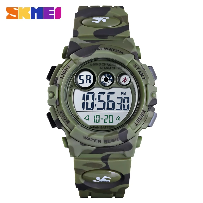 Sport Kids Watches Young And Dynamic Dial Design 50M Waterproof Colorful LED+ EL Lights relogio infantil