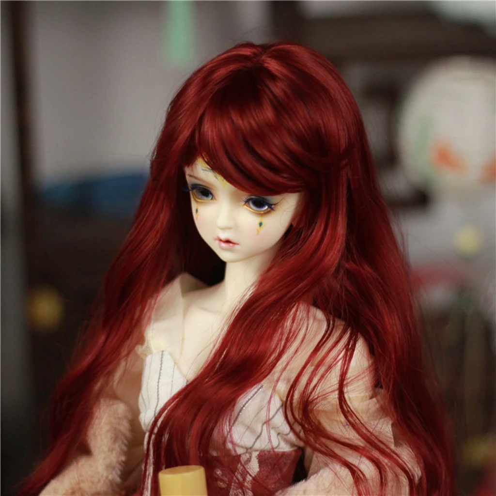 1/3 BJD куклы полный парик челка для волос Dollfie DOD DZ SD Volks аксессуары самостоятельного