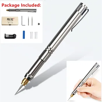 

Rechargable Electric Engraving Pen Mini Electric Grinder Polishing Marker Wooden Root Jade Carving Tool Without Batteries