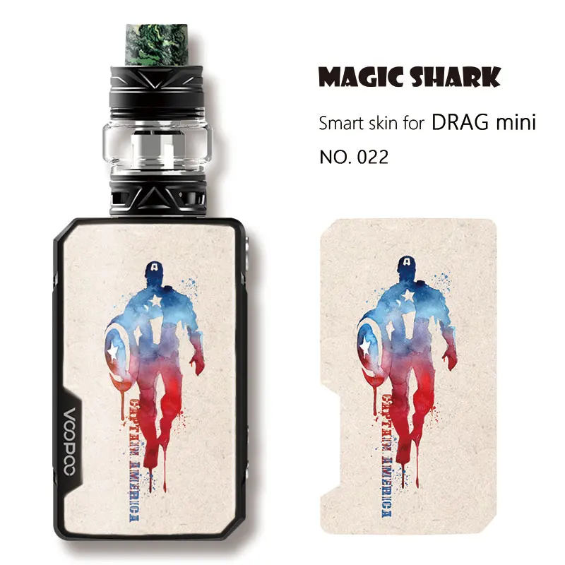 Magic Shark Marvel DC Бэтмен Супермен Халк Мстители чехол наклейка пленка для Voopoo Drag мини