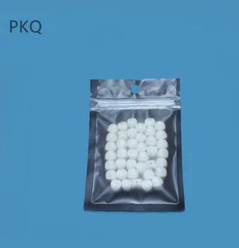 

500pcs 6*8cm Aluminum Foil Clear Bag Self Seal Zipper Ziplock Pack Bag Resealable Mylar Zip Lock Pouch