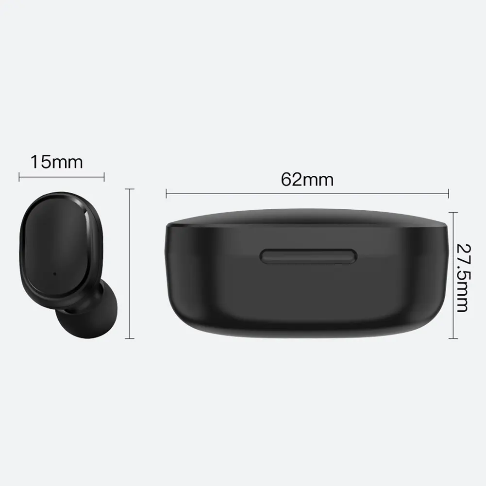 Водонепроницаемый беспроводной Bluetooth наушники светодиодный дисплей с микрофоном цифровой батарейный блок спортивный TWS шумоизоляция автоматический мини
