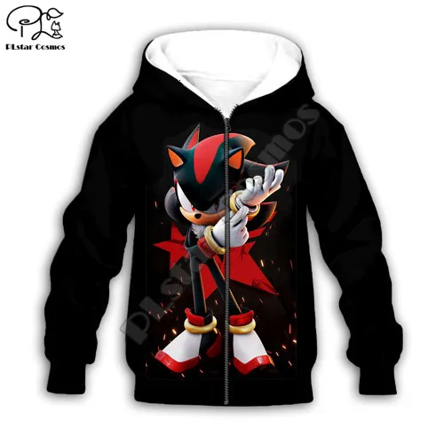 Kids zip hoodies Детский комплект; толстовки с 3d принтом для маленьких девочек; толстовка с изображением Ежика; пальто; уличная одежда для мальчиков; детская одежда; рубашка и брюки - Цвет: Kids zip hoodies