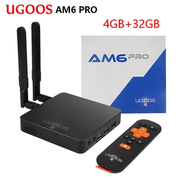 

UGOOS AM6 PRO Amlogic S922X Android 9.0 Smart Tv Box DDR4 4GB32GB 5G Wifi BT5.0 1000M Set Top Box 4k Media Player vs AM6 Plus
