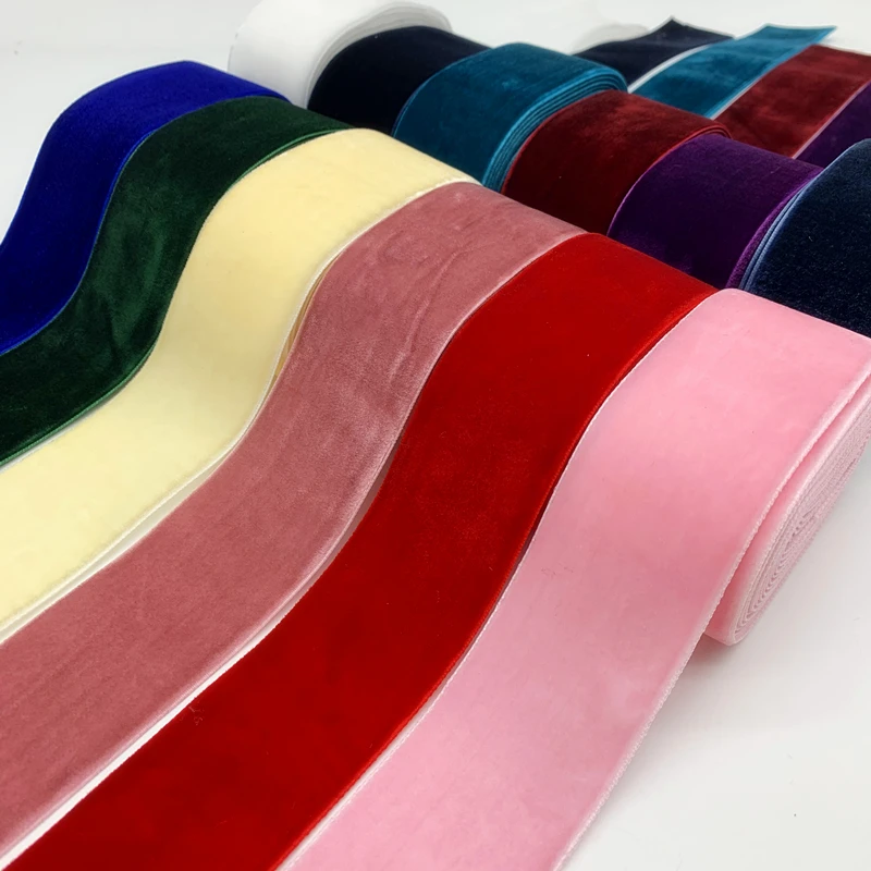 Velvet Ribbon Decoration 3yards/Lot 38mm Handmade Wedding Party Gift Wrapping DIY Hair Bowknot Sewing