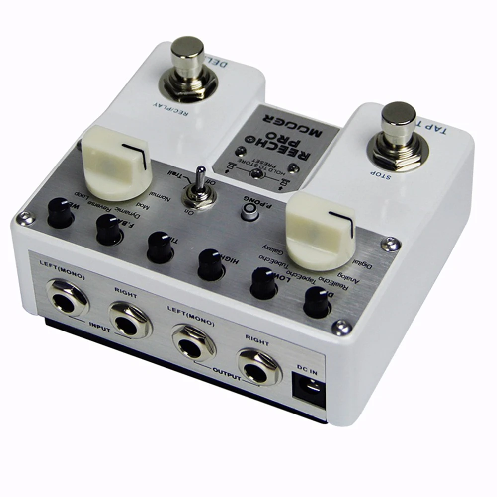 MOOER Reecho Pro цифровые гитарные педали с эффектом Delay 6 эффектов задержки циклическая запись(20 секунд) функция двойной переключатель ног