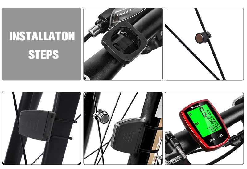Compteur De Vélo Sans Fil étanche – Vitesse Et Odomètre
