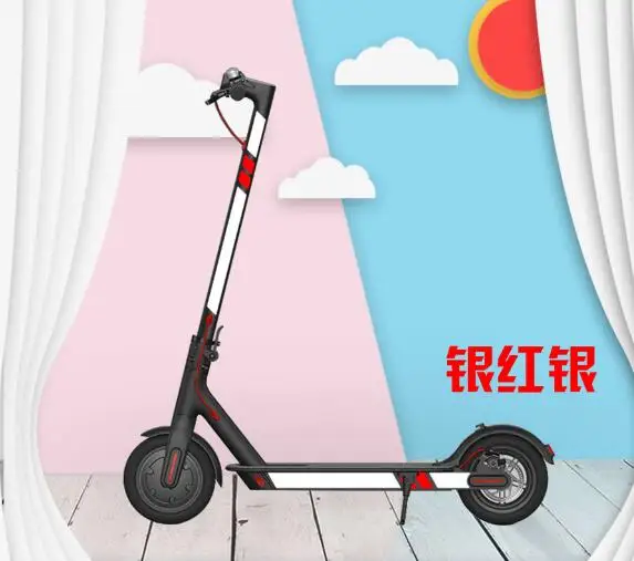 9 Светоотражающие Стильные наклейки для Xiaomi Mijia M365, Электрический скутер, скейтборд, Электрический скутер, аксессуары для скутера - Цвет: 9