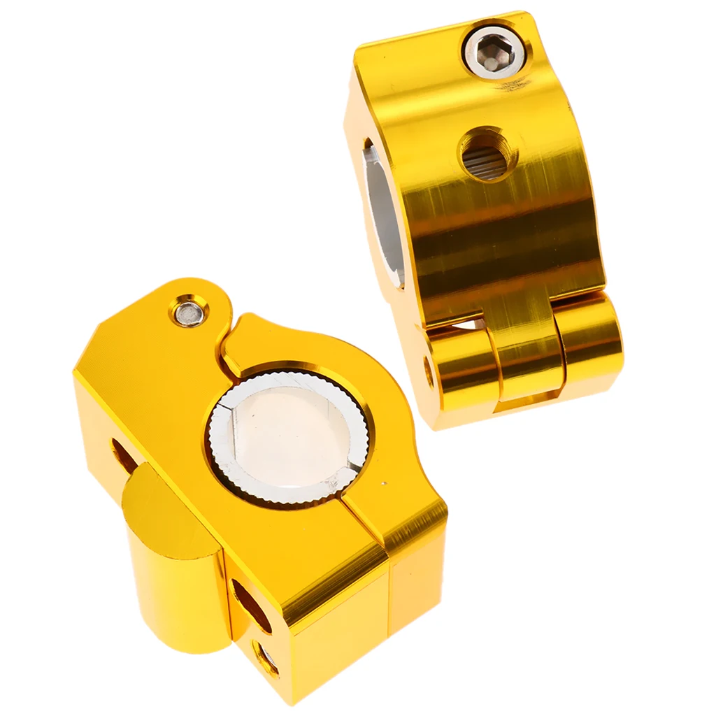 Motorbike Handlebar Risers Universal Motorcycle Handlebars Fit for 22mm - 28mm Aluminium Alloy Durable Bars Clamp