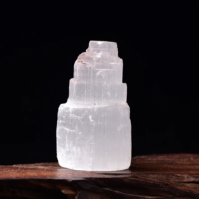 1 шт. натуральный в форме горы гипсовый столб современный кристалл руда ночник