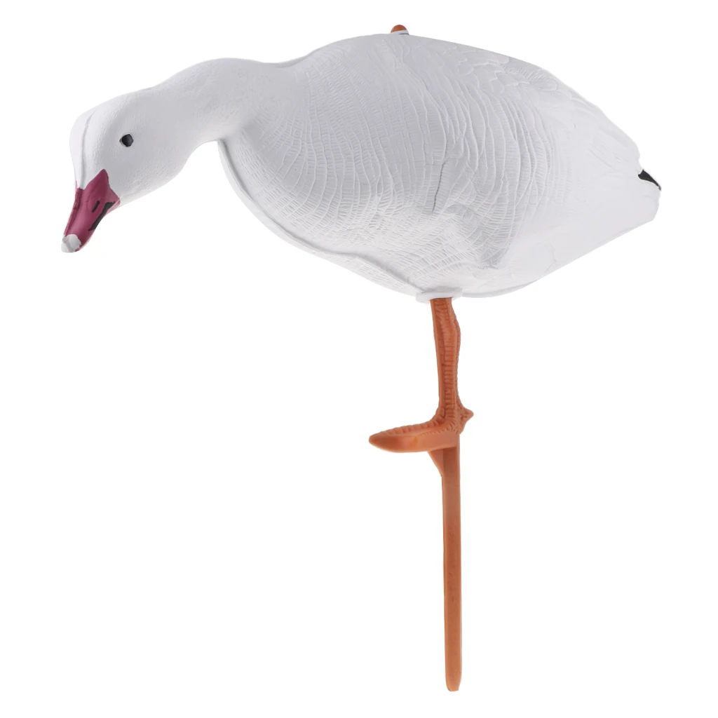 Eating Goose 55x24c 3D Реалистичная охотничья стрельба Белый гусь приманки декорации сада 3 типа-отдых стоящий есть - Цвет: Eating Goose 55x24c
