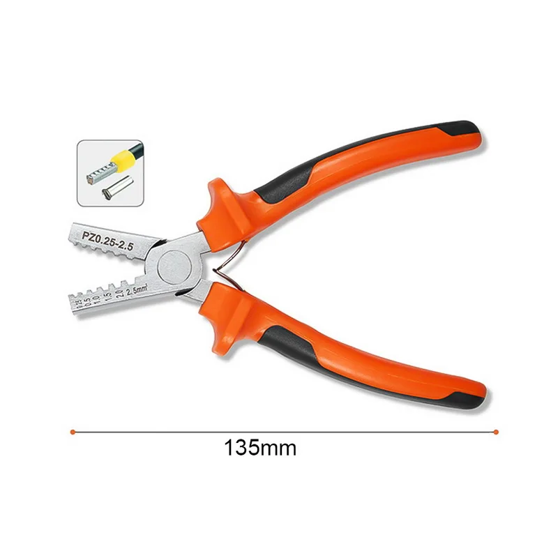 PZ0.25-2.5/PZ1.5-6 Crimper Plier Tool Mini Plier 0.25-2.5mm Cable End-Sleeve Crimper Tool Wire Cutting Plier Accessories