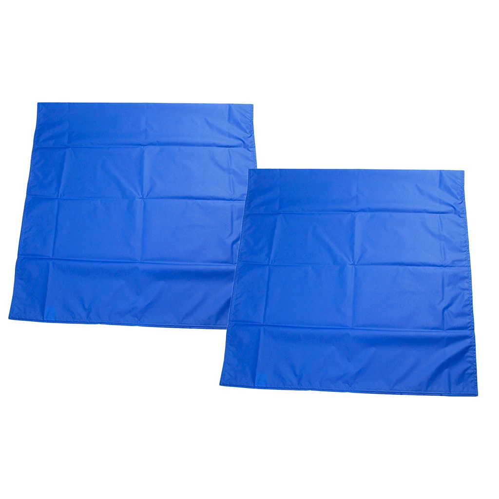 2pcs Multi-function Reusable Nursing Transfer Slide Sheet for Patient Elderly Home Hospital Spa Use Blue - 75x75cm
