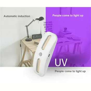 

HLA204 UV Germicidal Sterilizer Light Smart Pir Motion Sensor Night Light Bedroom Lamp Disinfect Backlight For Bedroom LED